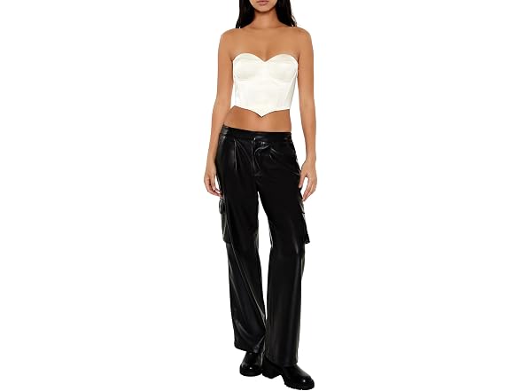 Forever 21 Women Satin Sweetheart Tube Top