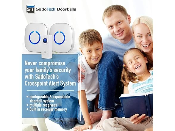 3 Pack Wireless Doorbell & Chime Kit