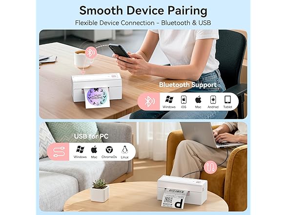 Hoorola Bluetooth Thermal Label Printer