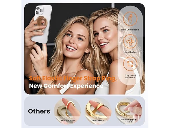 4-in-1 Rose Gold Magsafe Phone Grip