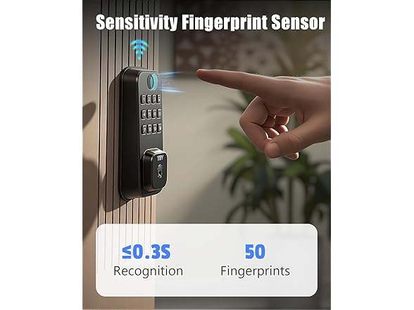 Smart Keyless Deadbolt Lock w/ WiFi