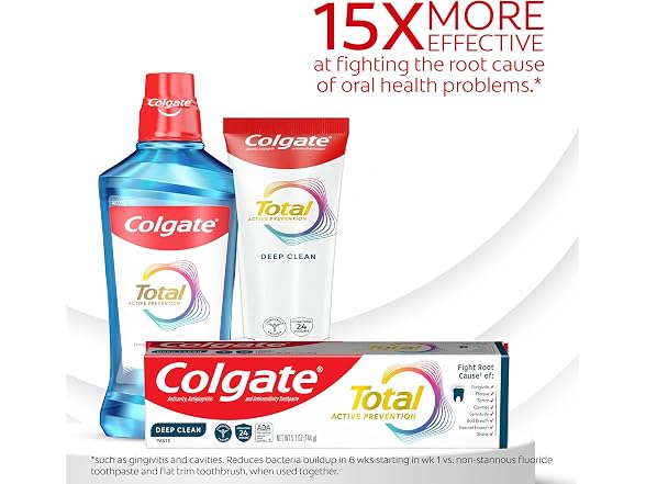 Colgate Total Deep Clean Toothpaste Mint 3pk 5.1oz