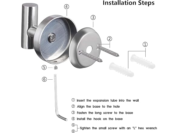 YSSILADI Silver Shower Hook for Bathroom,