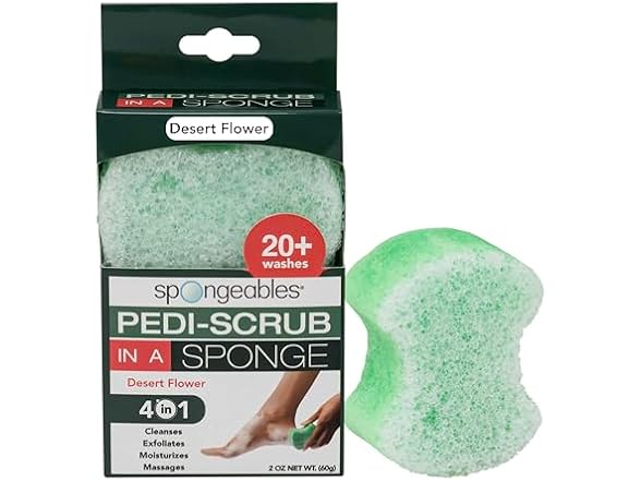 Spongables Pedi Scrub Foot Exfoliating