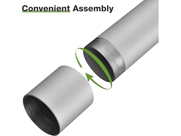 Yescom Sun Shade Sail Extension Pole 2Ft