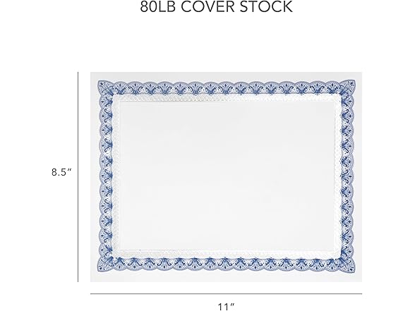 Gartner Studios Blue and Gold Foil Certificate Paper