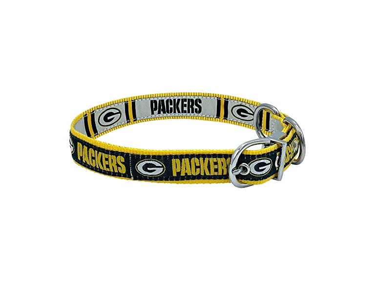 Pets First Green Bay Packers Reversible NFL Dog Collar Size Large, Premium Two-Sided Pet Collar with Your Favorite NFL Team!