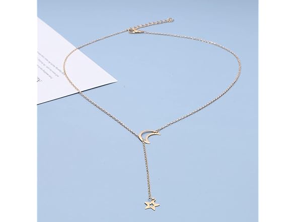 Yheakne Boho Star Lariat Necklace Choker