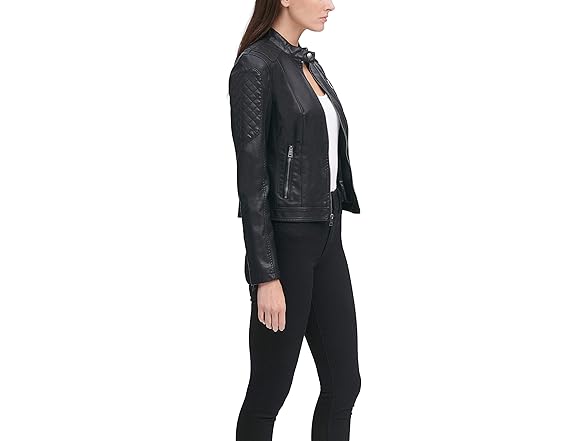 Levi's Women (4X) Faux Leather Motocross Jacket