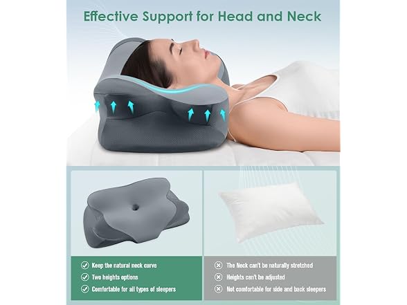 DONAMA Cervical Pillow for Sleeping