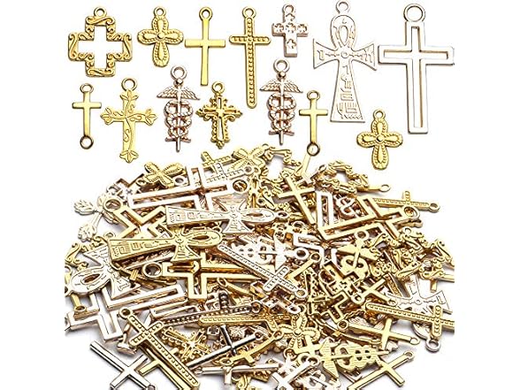BronaGrand Golden Cross Charms Assorted
