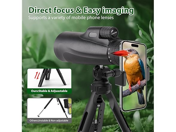 80x100 High Powered Monocular Telescope