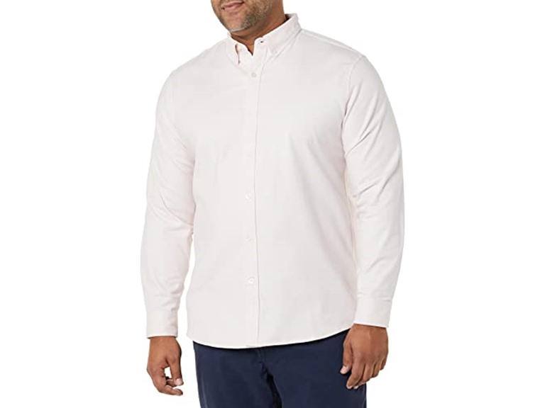 Amazon Essentials Mens LS Stretch Oxford Button Up - Gallery 7