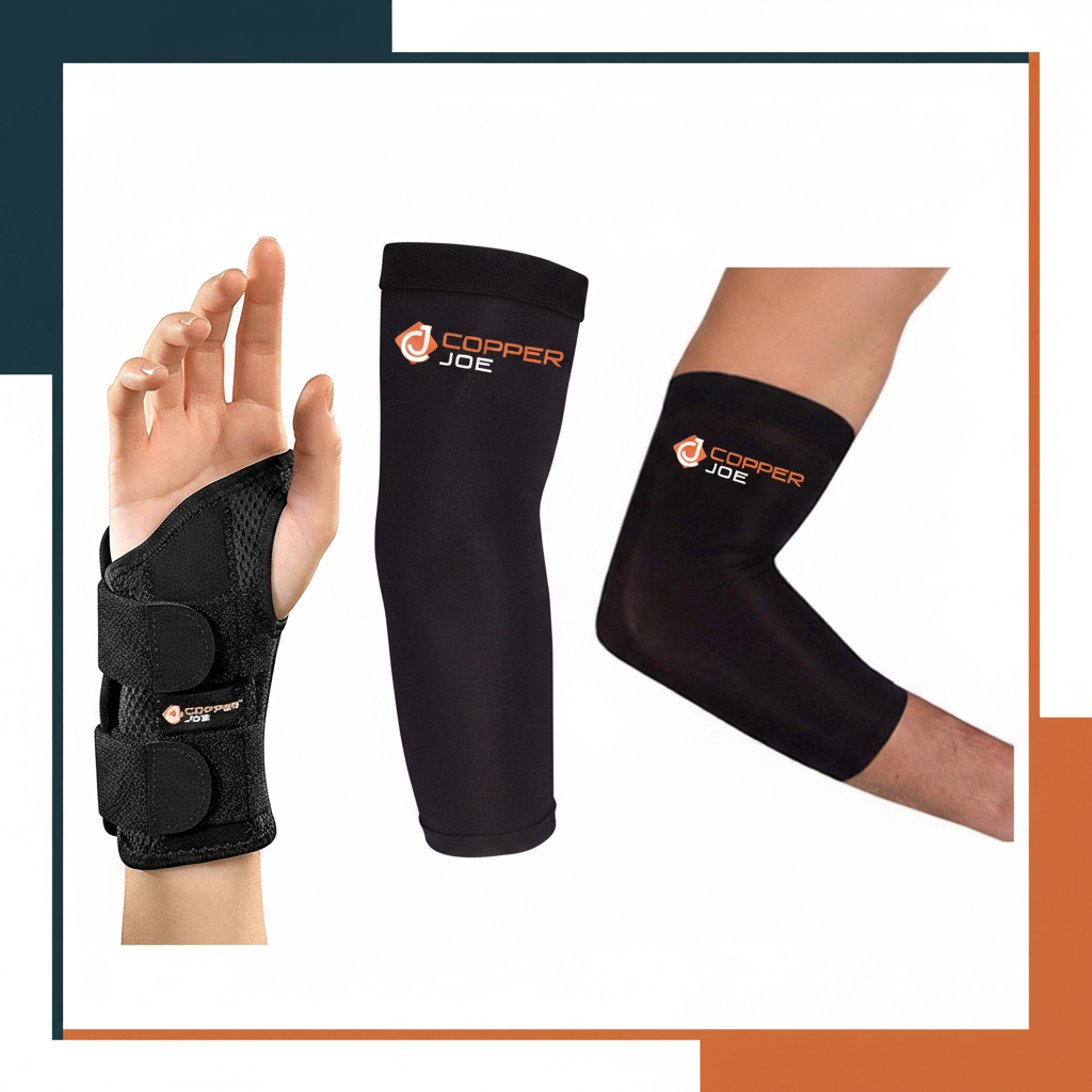 Copper Wrist And Elbow Support Combo - Gallery 9
