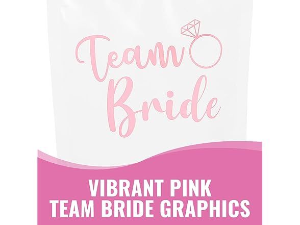Bachelorette Party Collapsible Plastic Drink Pouches with Straws, 25 Piece