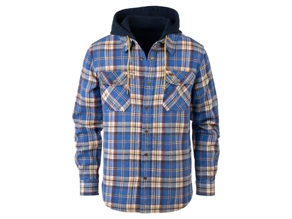 Field & Stream Mens Widgeon Waffle Hooded Flannel