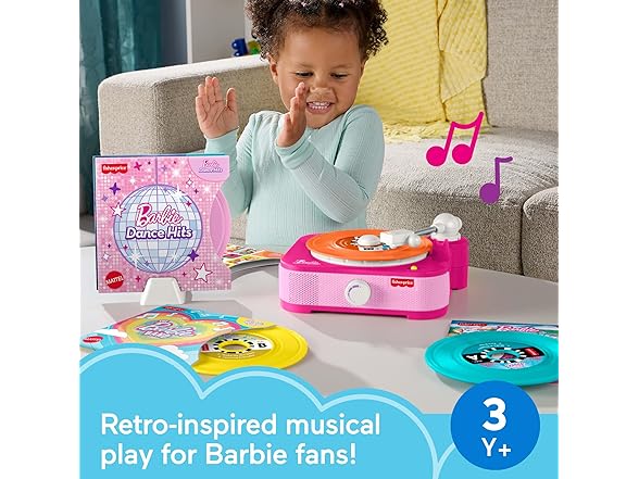 Fisher-Price Musical Toy Barbie Record Player