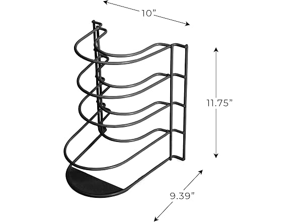 Smart Design 5-Tier Pan Organizer w/ Screws & Adhesive Included - Gallery 4