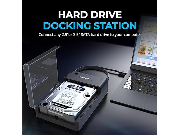 USB 3.0 to SATA Lay-Flat Docking Station