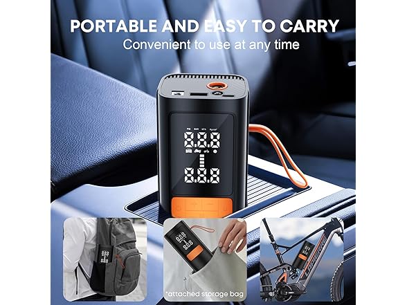 ZRTXBA 15000mAh 150PSI Air Compressor