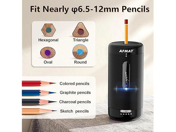 Black Automatic Pencil Sharpener - Gallery 5
