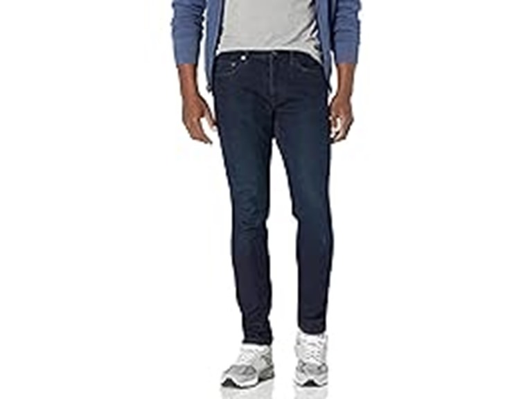 Amazon Essentials Men's Skinny-Fit Stretch Jean - Discontinued Colors, Blue Over Dye, 40W x 32L