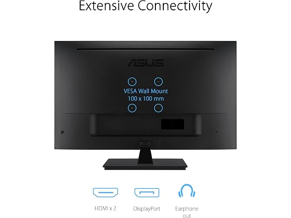 ASUS VP327Q 31.5 ASUS VP327Q 32-Inch 4K VA Monitor with Bui