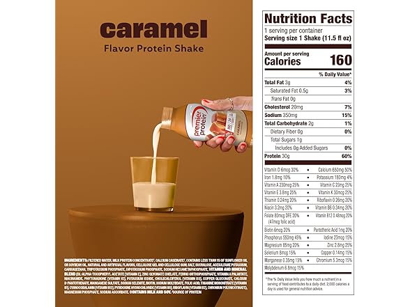 Premier Protein Shake Caramel, 12 Pack