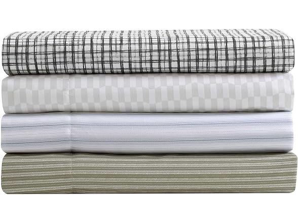 Kenneth Cole King Sheet Set Green Stripe