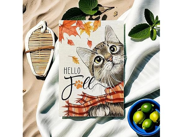 Cat Garden Flags 12x18 Seasonal 4Pk
