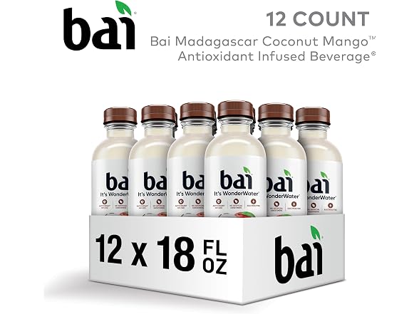 Bai Antioxidant Water Coconut Mango 12 Pack