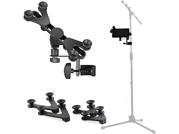 Hola! Music Mic Stand Tablet Smartphone Holder Mount