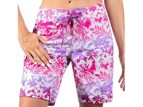 Kanu Surf Women's Pink/Purple Board Short (14)