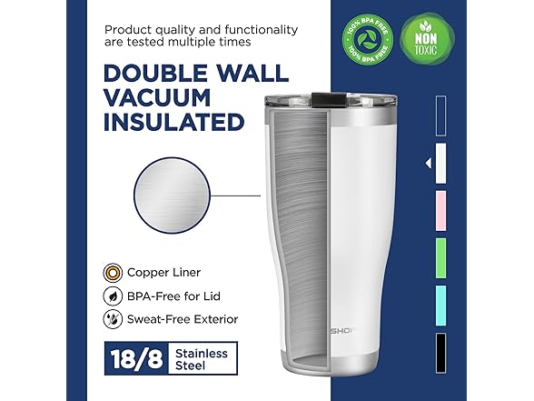 HAUSHOF 30 oz Tumbler, Vacuum Insulated