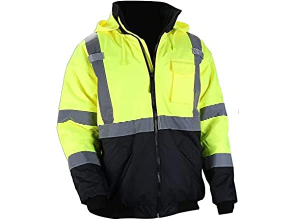 Class 3 Hi Vis Safety Bomber Jacket
