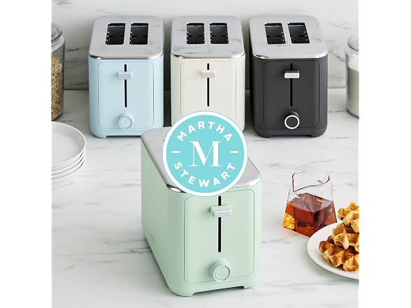 Martha Stewart 2-Slice Toaster Caviar Gray