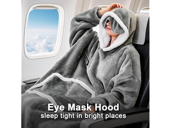 IFNOW Oversized Sherpa Wearable Blanket