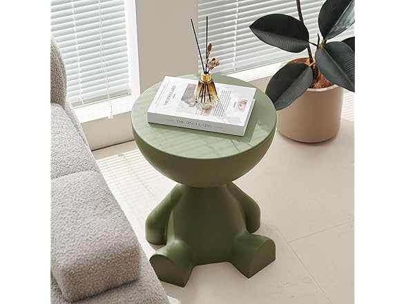 Wefrib Side Table, Circle Coffee Table, Nightstand