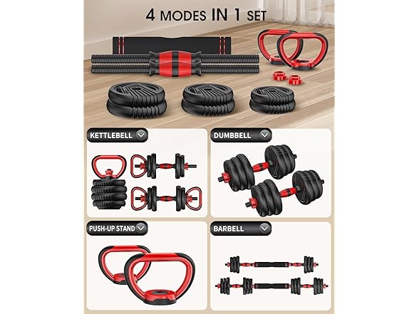 UNNMIIY Adjustable Dumbbells | 45lbs