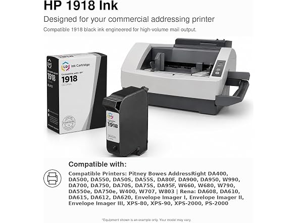 LD Products Remanufactured Ink Replacement for HP No. 1918 Q2344A (Black)