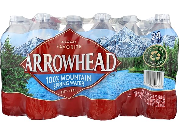 Arrowhead Water Spring 500 Milliliter, 24 Pack