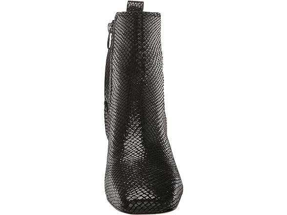 Franco Sarto Womens Bootie Black Snake Print 6.5 M