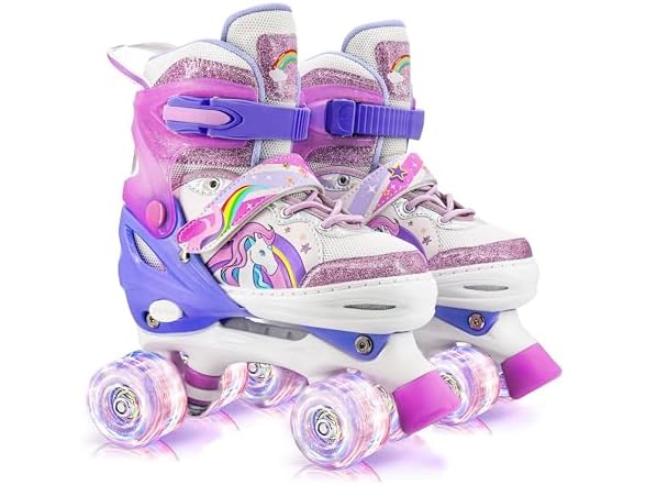 Xaperni Kids' Light-Up Roller Skates