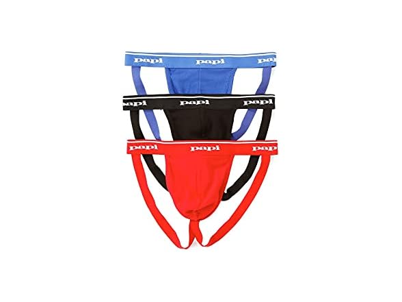 Papi Men (L) Premium Performance 3-Pack Jockstrap