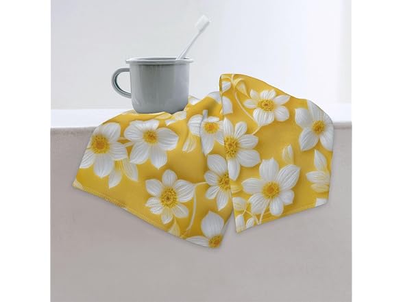 Ouqiuwa Soft Yellow and White Flowers Hand