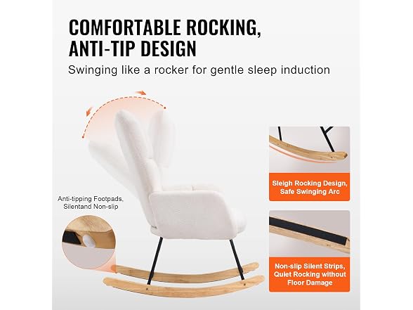 Rocking Chair Nursery, Glider Rocking Chair with
