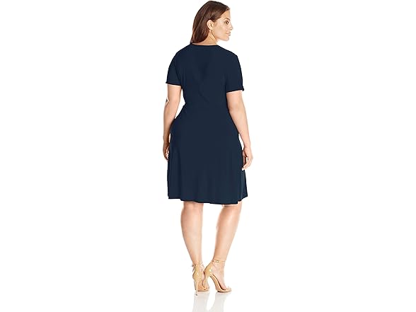 Star Vixen Wrap Dress Navy (2X)