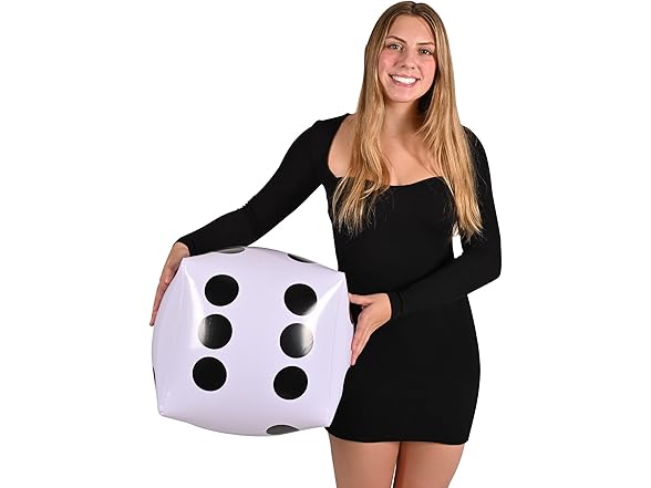 Beistle Inflatable Dice – 4 Pack