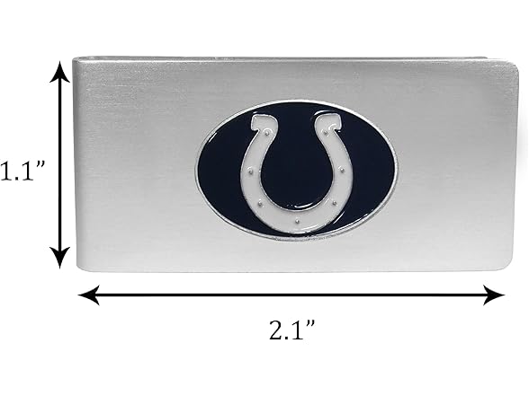 COLTS Brushed Metal Money Clip (One Size)