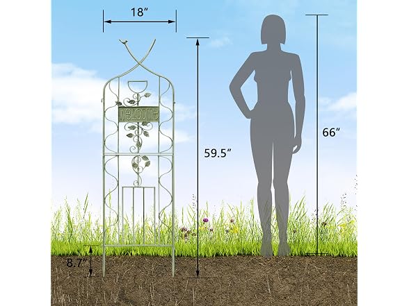 LZRS 2 Pack 59.5 * 18in Garden Trellis